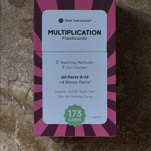 Think Tank Scholar Multiplication Flashcards
